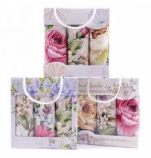 Набор полотенец рогожка 40х75 см в коробке 3 штуки 13543-1 ад