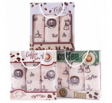 Набор вафельных полотенец Купон 50х63 см 3 штуки в коробке 29499-1 Тейково