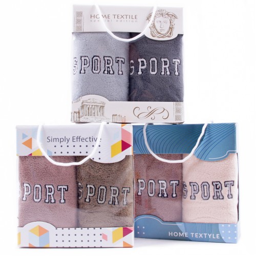 Набор полотенец микрофибра  5184А в сумочке Р+Р из Иваново