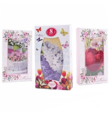 Набор вафельных полотенец Купон 50х63 см в шоколадке 8 марта 29483-1 тк