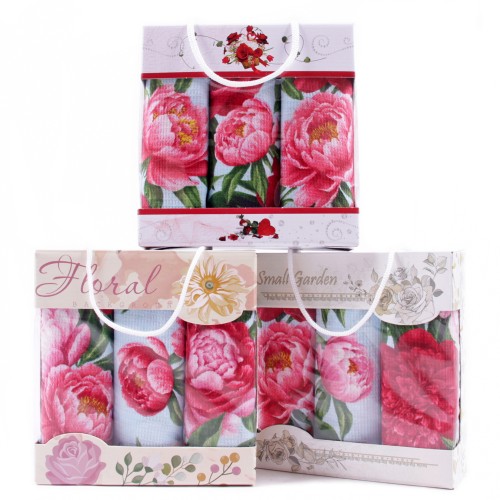 Набор вафельных полотенец Купон 50х63 см 3 штуки в коробке 29438-1 Тейково из Иваново