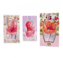 Вафельное полотенце 40х75 см 1 штука в коробке шоколадке 1360-1 рд