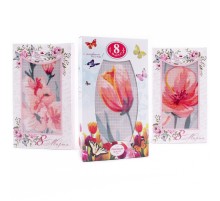 Вафельное полотенце 40х75 см 1 штука в коробке шоколадке 8 марта 1360-1 рд