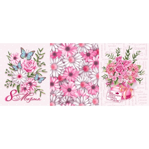 Набор вафельных полотенец Купон 50х63 см 3 штуки в сумочке 13115-1 мк из Иваново