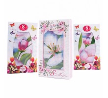 Набор вафельных полотенец Купон 50х63 см 29432-2 Тейково в шоколадке 8 марта