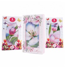 Набор вафельных полотенец Купон 50х63 см 29432-2 Тейково в шоколадке 8 марта