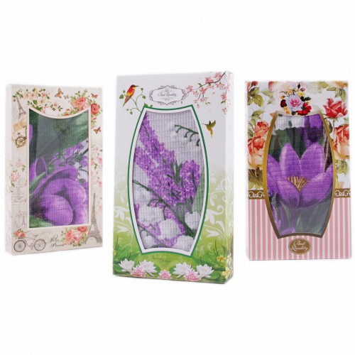 Набор вафельных полотенец Купон 50х63 см 29493-1 Тейково в шоколадке  в Перми