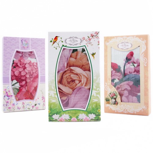 Набор вафельных полотенец Купон 50х63 см 29495-1 Тейково в шоколадке  из Иваново