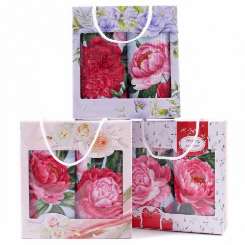 Набор вафельных полотенец Купон 50х63 см 2 штуки в коробке 29495-1 Тейково из Иваново