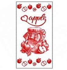 Полотенце махровое пестротканое жаккардовое Яблочное варенье 8041