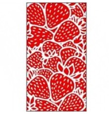 Полотенце махровое пестротканое жаккардовое Клубника в банке 8042