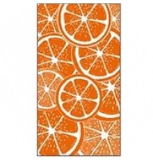 Полотенце махровое пестротканое жаккардовое Апельсины в банке 8044