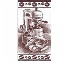 Полотенце махровое пестротканое жаккардовое Кофе-брейк 8045