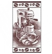 Полотенце махровое пестротканое жаккардовое Кофе-брейк 8045