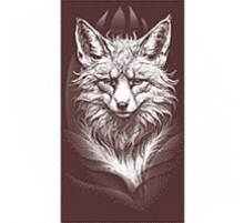 Полотенце махровое птк. жак. Лиса 7894