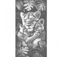 Полотенце махровое птк. жак. Тигриное счастье 7896