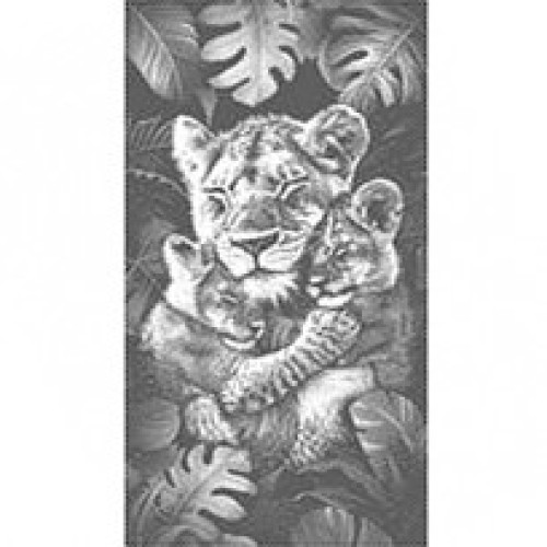 Полотенце махровое птк. жак. Тигриное счастье 7896 из Иваново