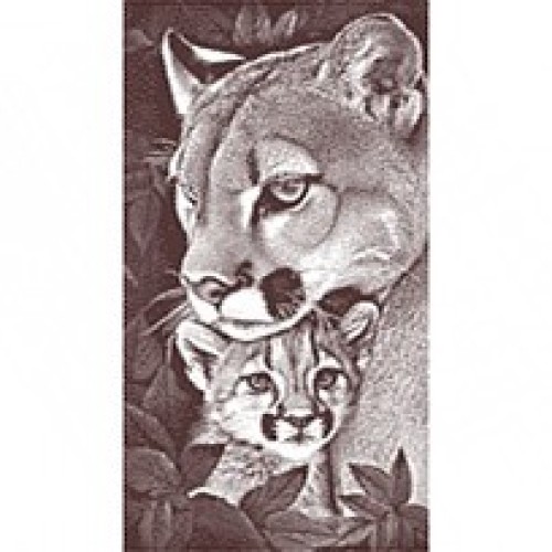 Полотенце махровое птк. жак. Мама-пума 7897 из Иваново