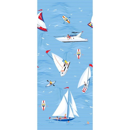 Вафельное полотенце банное 80х150 см 13490-1 ад Круиз из Иваново