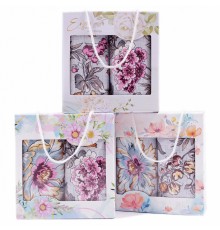 Набор полотенец рогожка 40х75 см в коробке 2 штуки 13602-1 ад