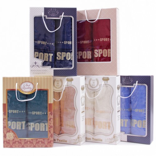 Набор полотенец махровых  Спорт 5055 Б+Л в Екатеринбурге