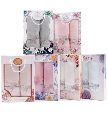 Набор полотенец махровых  6806874 6805874 в коробке Б+Л