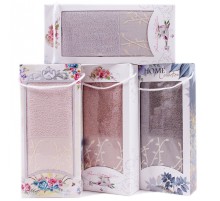 Набор полотенце махровое 6806556 6805556 в коробке Б