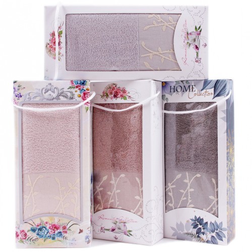 Набор полотенце махровое 6806556 6805556 в коробке Б из Иваново