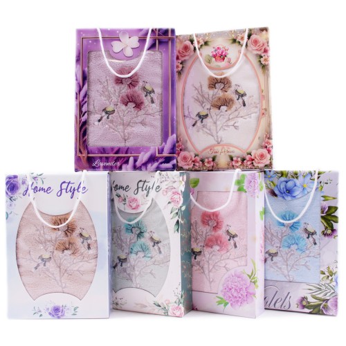 Набор полотенце микрофибра 98-1027 98-1028 в коробке Л из Иваново