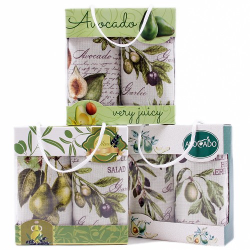 Набор вафельных полотенец 40х75 см 2 штуки в сумочке 3108-1 трт из Иваново