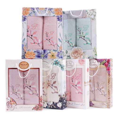 Набор полотенец махровых WR77 в коробке Б+Л из Иваново