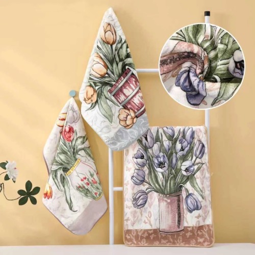 Набор полотенец микрофибра  2811339 в сумочке Р+Р из Иваново