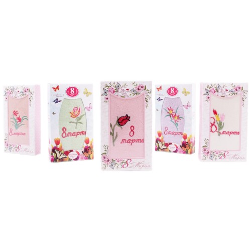 Набор полотенца микрофибра  3805 в шоколадке 8 марта Р из Иваново