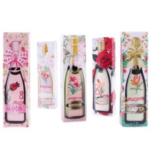 Набор полотенца микрофибра  3805 в бутылочке 8 марта Р