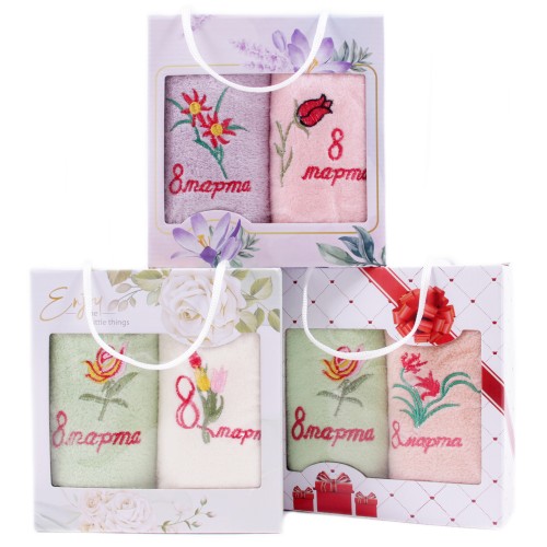 Набор полотенец микрофибра  3805 в сумочке Р+Р из Иваново