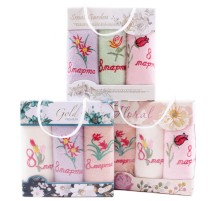 Набор полотенец микрофибра  3805 в сумочке Р+Р+Р