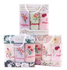 Набор полотенец микрофибра  3805 в сумочке Р+Р+Р