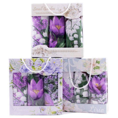 Набор вафельных полотенец Купон 50х63 см 3 штуки в коробке 29493-1 Тейково из Иваново