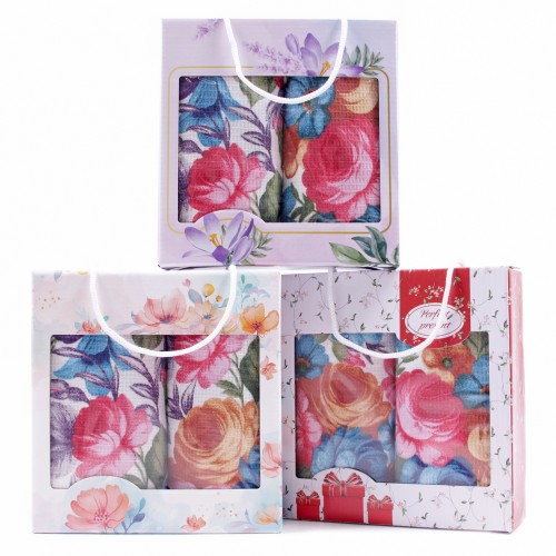 Набор вафельных полотенец Купон в коробке  (2 шт.) в ассортименте Тейково 29497-1 из Иваново