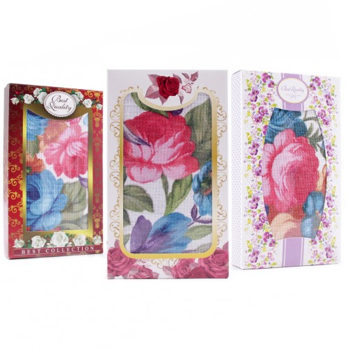 Набор вафельных полотенец Купон 50х63 см 29497-1 Тейково в шоколадке в Екатеринбурге