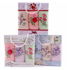 Набор полотенец микрофибра  3807 в сумочке Р+Р+Р