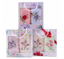 Набор полотенец микрофибра  3807 в сумочке Р+Р