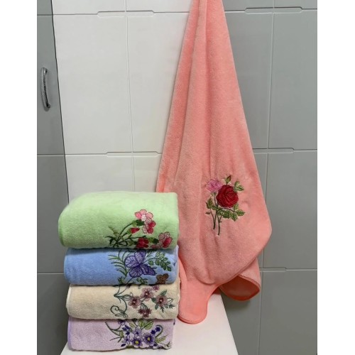 Набор полотенце микрофибра 3807 в шоколадке Р в Омске