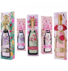 Набор полотенце микрофибра 3807 в бутылочке 8 марта Р