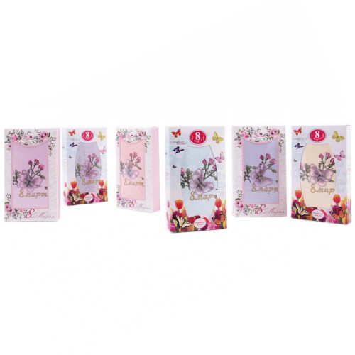 Набор полотенце микрофибра LM85-6 в шоколадке 8 марта Р в Омске