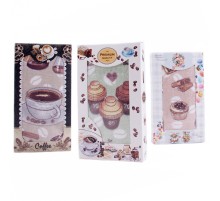 Набор полотенца микрофибра 002-300 в шоколадке МР