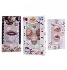 Набор полотенца микрофибра 002-300 в шоколадке МР