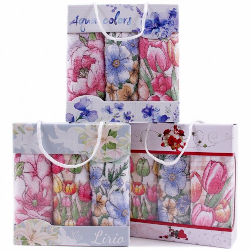 Набор полотенец микрофибра  002-304 в сумочке МР+МР+МР из Иваново