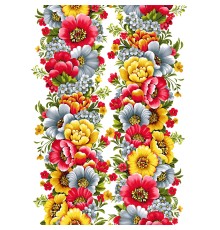 Салфетка-дорожка на стол хлопковая Жостовская дорожка 29408-1 тк