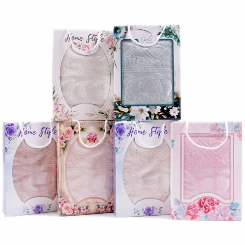 Набор полотенце велюр-махра 7263 Л из Иваново